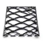 Hot Rolled Black Steel Expanded Metal Mesh Bahri 3.8 mm Thickness 2.44 m Width 7 m Length