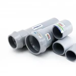 انابيب UPVC الوطنيه ضغط 9 بار  قطر خارجي 140 مم سمك 3.5 مم  رمادى اللون   