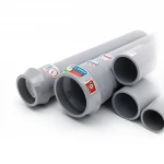 UPVC Pipes Brand  ALWatania Nominal Pressure 6 Bar Outside Diameter 160 mm Thickness 4.0 mm Gray Colour