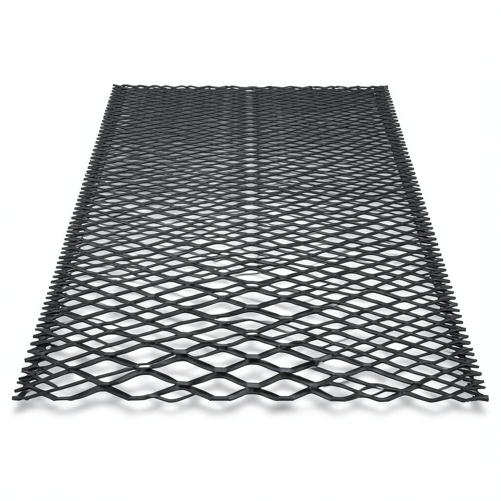 Hot Rolled Black Steel Expanded Metal Mesh Bahri 4.8 mm Thickness 2.44 m Width 7 m Length