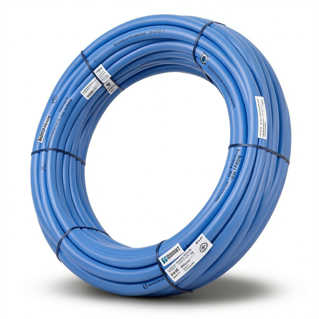 أنابيب HDPE PE 80 ضغط 10 بار قطر خارجي 110 مم سمك 8.1 مم لون أزرق | نيبروبلاست
