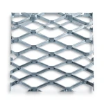 Galvanised Steel Expanded Metal Mesh Bahri Thickness 1.4 mm Width 1.22 m Length 1 m