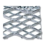 Galvanised Steel Expanded Metal Mesh Bahri Thickness 1.5 mm Width 1.22 m Length 1 m