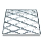 Galvanised Steel Expanded Metal Mesh Bahri Thickness 1.7 mm Width 1.22 m Length 1 m