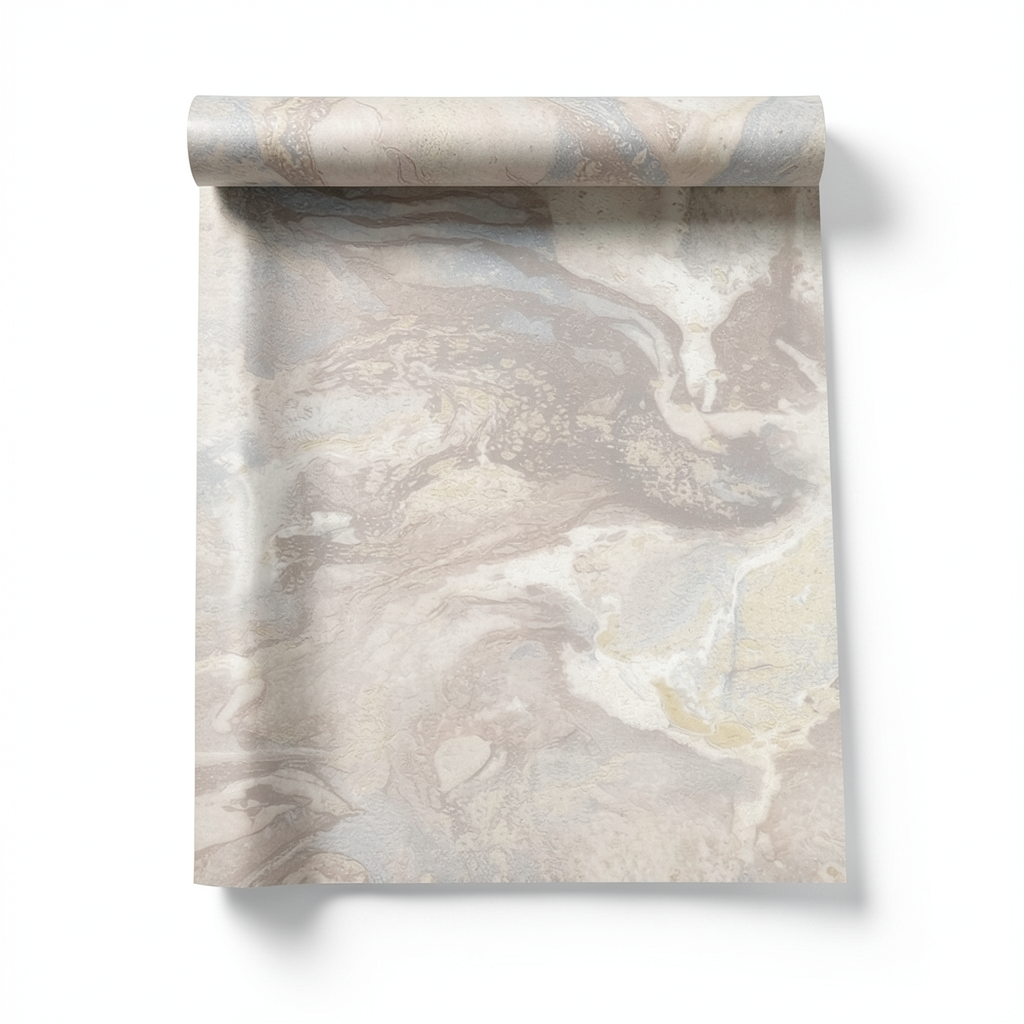 Marble Wallpaper Beige Color 10m x 1.06m, Model 083670