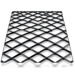 Hot Rolled Black Steel Expanded Metal Mesh Bahri 3.8 mm Thickness 2.44 m Width 7 m Length