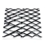 Hot Rolled Black Steel Expanded Metal Mesh Bahri Thickness 5.8 mm Width 2.44 m Length 7 m