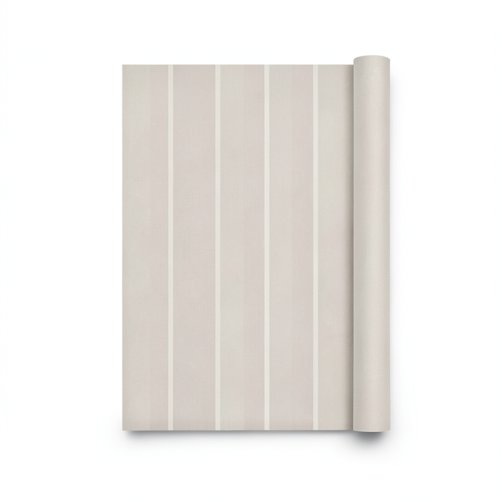 Striped Wallpaper 10m x 1.06m Beige, Model 5902