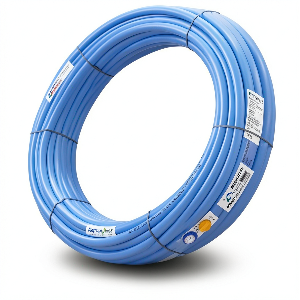 Neproplast HDPE Pipes PE 80 Pressure 10 Bar Diameter 75 mm Thickness 5.6 mm Blue | NEPROPLAST