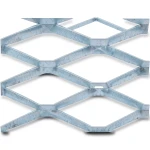 Galvanised Steel Expanded Metal Mesh Bahri Thickness 1.4 mm Width 1.22 m Length 1 m