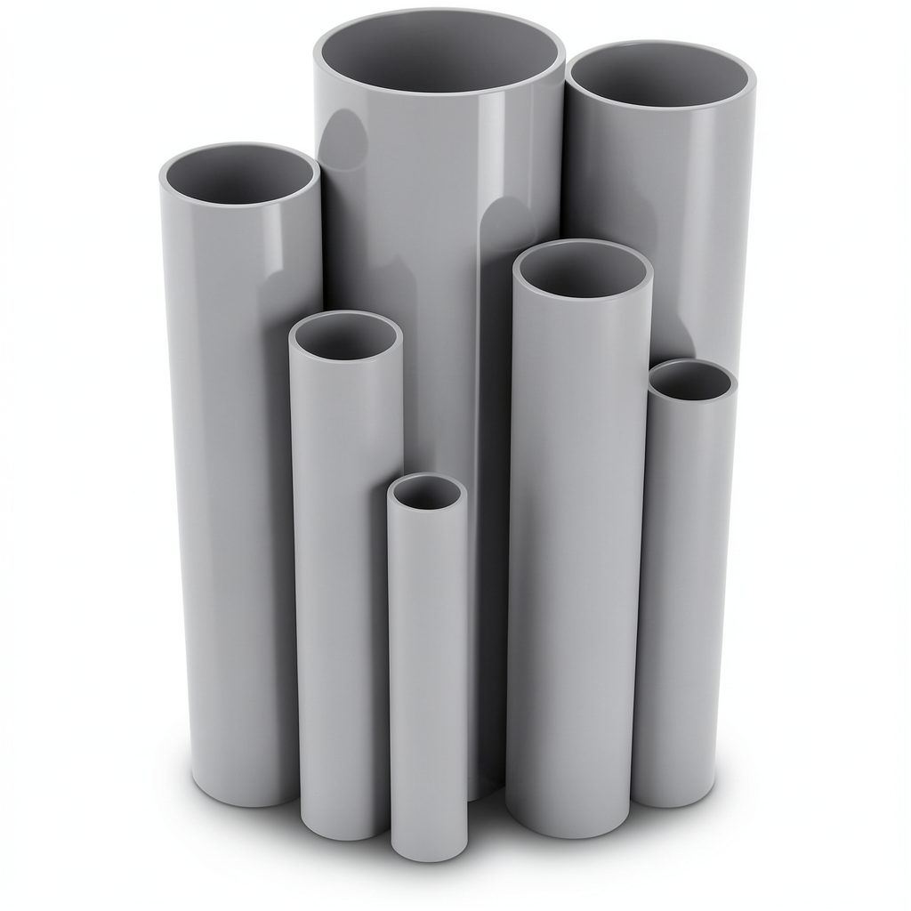 UPVC Pipes Nominal Pressure 6/20 Outside Diameter 280 mm Thickness 8.2 mm Gray
