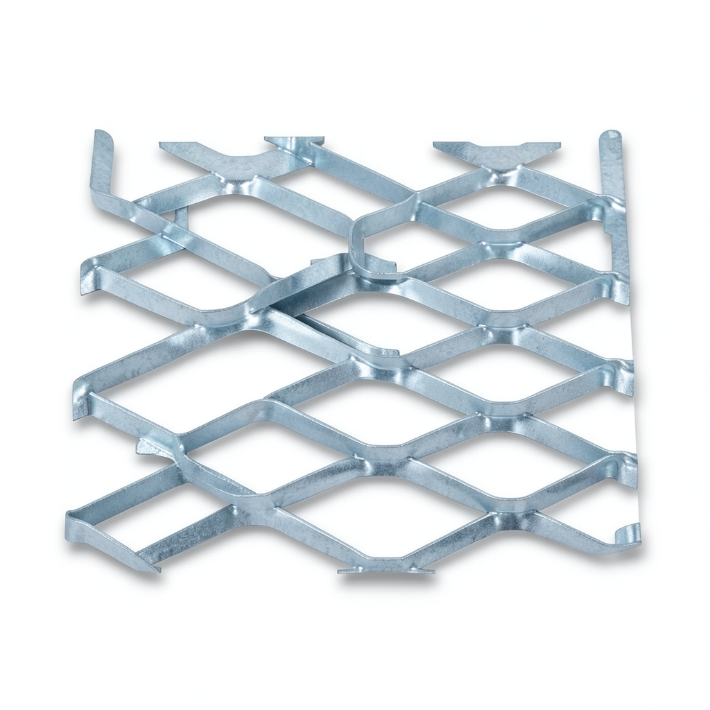 Galvanised Steel Expanded Metal Mesh Bahri Thickness 1.2 mm Length 1 m Width 1.22 m