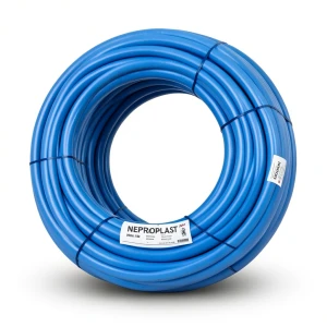 أنابيب HDPE PE 80 ضغط 6 بار قطر خارجي 50 مم سمك 2.3 مم لون أزرق | نيبروبلاست