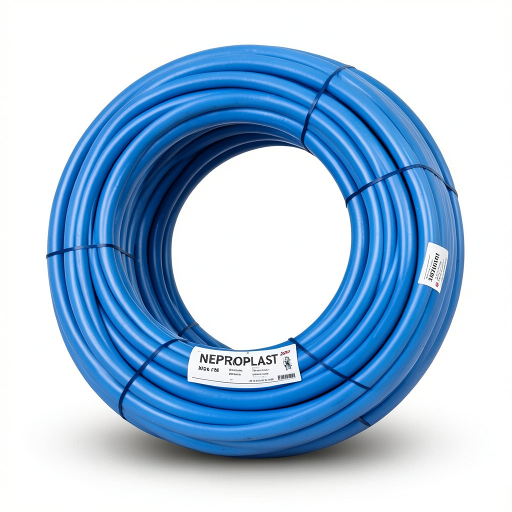 HDPE Pipes PE 80 Pressure 6 Bar Outside Diameter 50 mm Thickness 2.3 mm Blue | NEPROPLAST