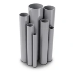 مواسير UPVC ضغط 10/20 قطر خارجي 40 مم سمك 1.9 مم لون رمادي
