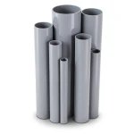 مواسير UPVC ضغط اسمي 10/20 قطر خارجي 50 مم سمك 2.4 مم لون رمادي