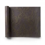 Classic wallpaper dark brown color, length 10 m, width 1.06 m, model 81810