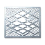 Galvanised Steel Expanded Metal Mesh Bahri Thickness 1.5 mm Width 1.22 m Length 1 m