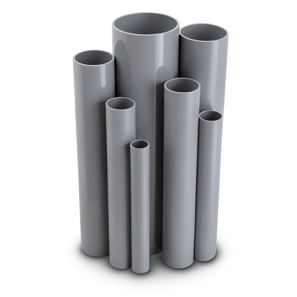 UPVC Pipes Pressure 10/20 Outside Diameter 90 mm Thickness 4.3 mm Gray
