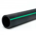 أنابيب HDPE ضغط  4 بار [PE 63] قطر خارجي 560 مم  SDR 26  لون اسود مع خط اخضر | مصنع المنى