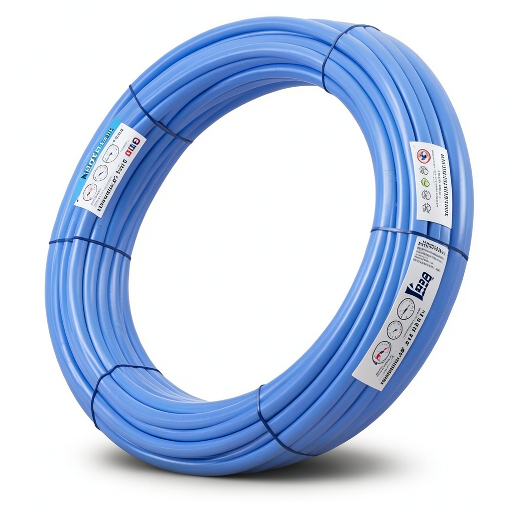 أنابيب HDPE نيبروبلاست PE 80 ضغط 6 بار قطر خارجي 125 مم سمك 5.7 مم لون ازرق | نيبروبلاست
