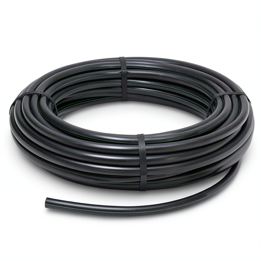 HDPE Coil Pipe Pressure 4 Bar PE 80 Size 50 mm SDR 33 Black
