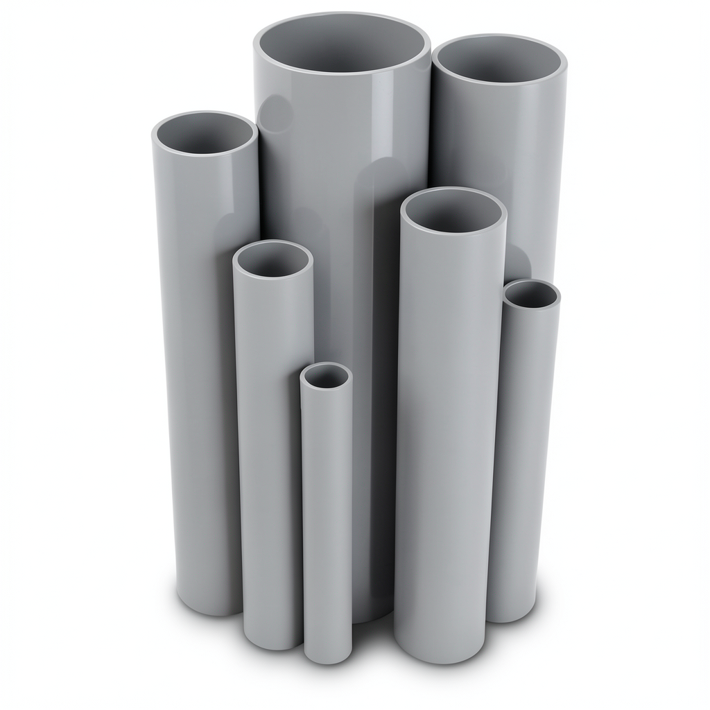 UPVC Pipes Nominal Pressure 10/20 Outside Diameter 225 mm Thickness 10.8 mm Gray