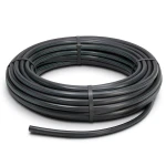 لفة أنابيب HDPE ضغط 4 بار PE 80، قطر خارجي 110 مم SDR 33، لون أسود