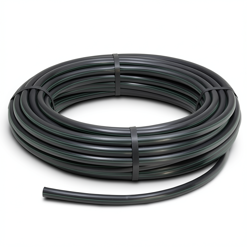 HDPE Plastic Coil Pipe PN 4 Bar PE 80 Outer Diameter 140 mm SDR 33 Black