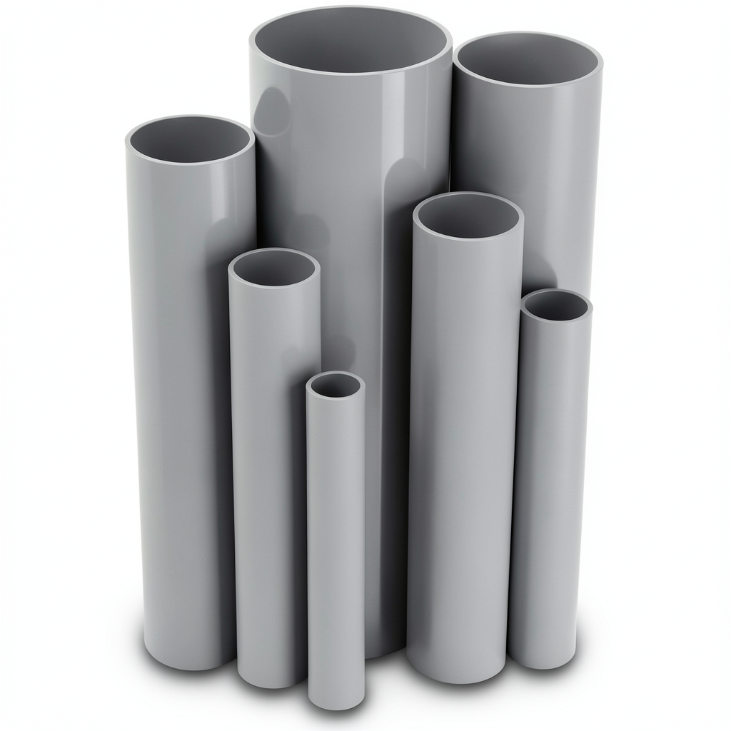 UPVC Pipes Nominal Pressure 10/20 Outside Diameter 280 mm Thickness 13.4 mm Gray