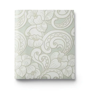 Italian Wall Decoration Floral Wallpaper 10m x 0.73m Pale Green