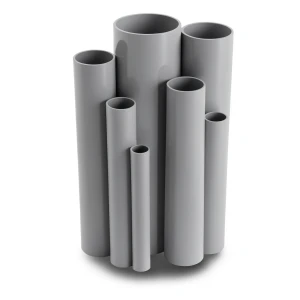 مواسير UPVC ضغط اسمي 10/20 قطر خارجي 140 مم سمك 6.7 مم لون رمادي