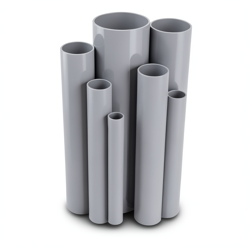 UPVC Pipes Nominal Pressure 10/20 Outside Diameter 160 mm Thickness 7.7 mm Gray
