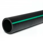 مواسير HDPE ضغط  4 بار [PE 63] قطر خارجي 630 مم  SDR 26  لون اسود مع خط اخضر | مصنع المنى