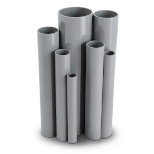 UPVC Pipes Nominal Pressure 10/20 Outside Diameter 200 mm Thickness 9.6 mm Gray