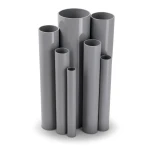 مواسير UPVC ضغط 10/20 قطر خارجي 250 مم سمك 11.9 مم لون رمادي
