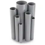 مواسير UPVC ضغط اسمي 10/20 قطر خارجي 400 مم سمك 19.1 مم رمادي