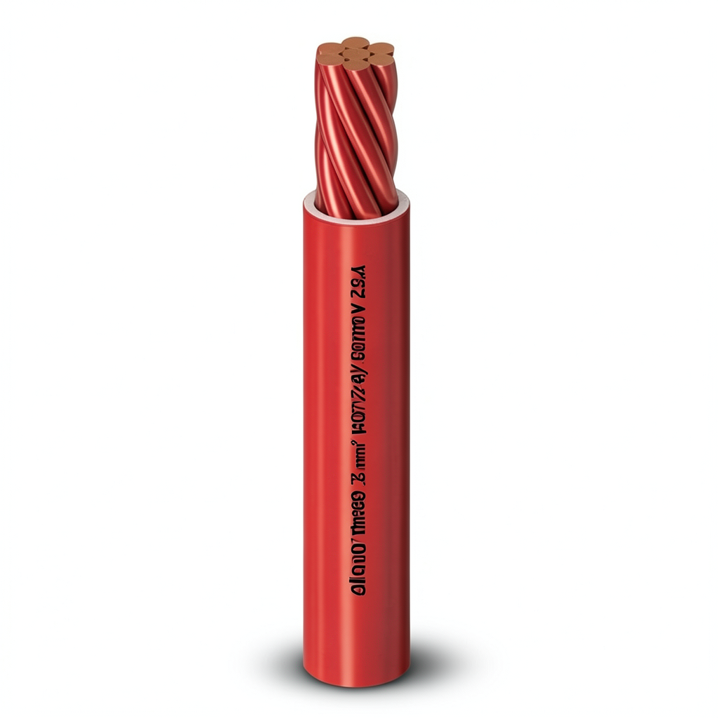 PVC Insulation Stranded Copper Electrical Wire 240 mm2, 450/750V, Red | Al Fanar