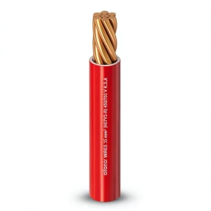 PVC Insulation Stranded Copper Electric Wire 35mm², 450/750V, Red | Al Fanar