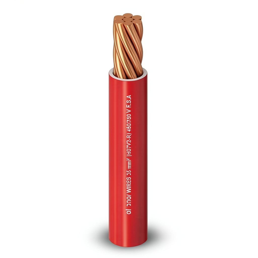 PVC Insulation Stranded Copper Wire 300mm² 450/750V, Red | Al Fanar