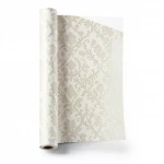 Italian Wallpaper Light Beige Color Patterned Design, Size 10mx0.70m, Model 15217