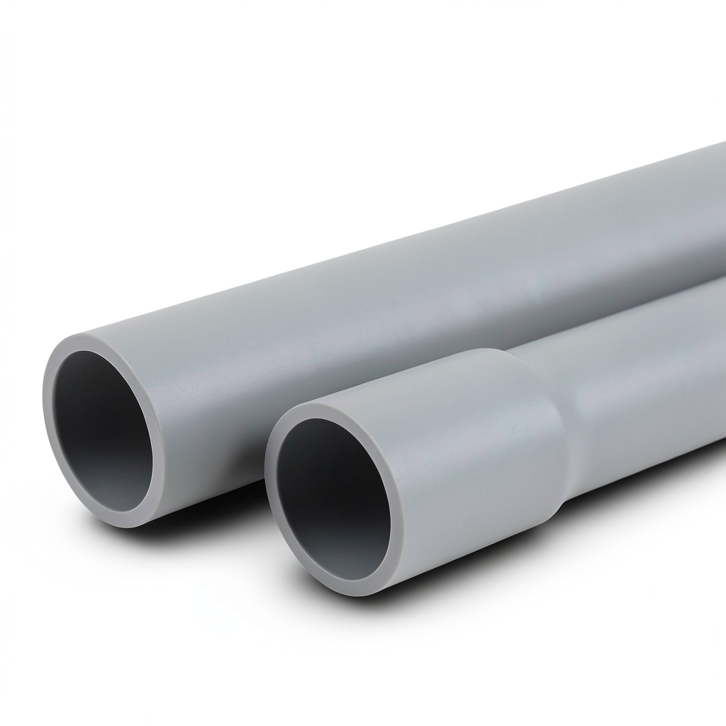 UPVC Pipes Irrigation Systems Nominal Pressure 4 Bar Outside Diameter 450 mm Thickness 8.90 mm Gray