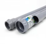 UPVC Pipes  ALWatania Nominal Pressure 6 Bar Outside Diameter 140 mm Thickness 3.5 mm Gray Color   