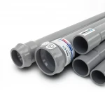 UPVC Pipes Water installations ALWatania Nominal Pressure 6 Bar Outside Diameter 180 mm Thickness 4.4 mm Gray Colour