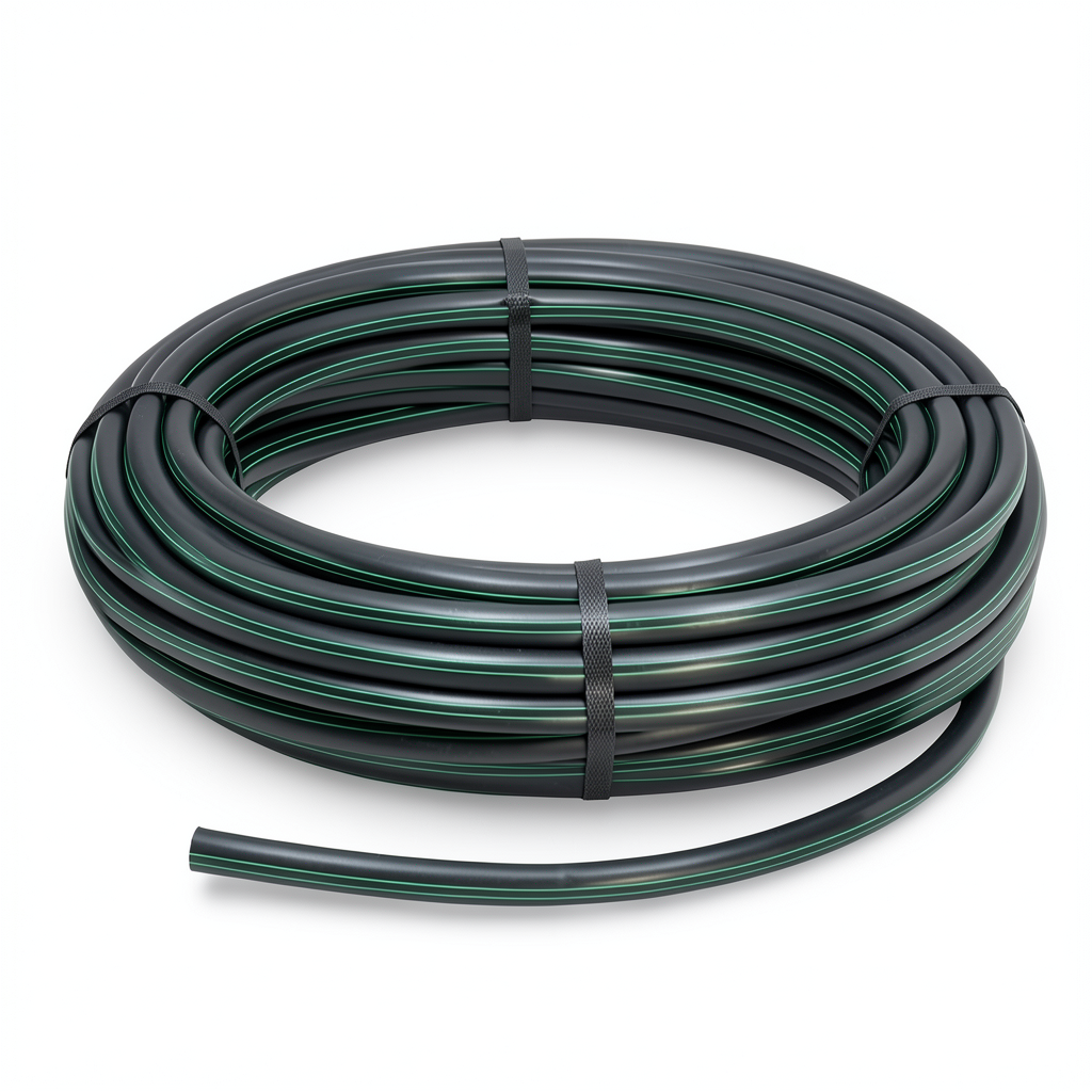 لفة أنابيب HDPE ضغط 6 بار PE 80 قطر خارجي 40 مم SDR 22 لون أسود