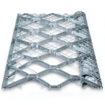 Galvanised Steel Expanded Metal Mesh 2 mm Thickness 1.22 m Width 1 m Length