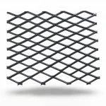 Hot Rolled (Black) Steel Expanded Metal Mesh  Khaleeji Thickness 2.3 mm Width 1.22 meter Length 4 meter | Bait Al Tatawor Company