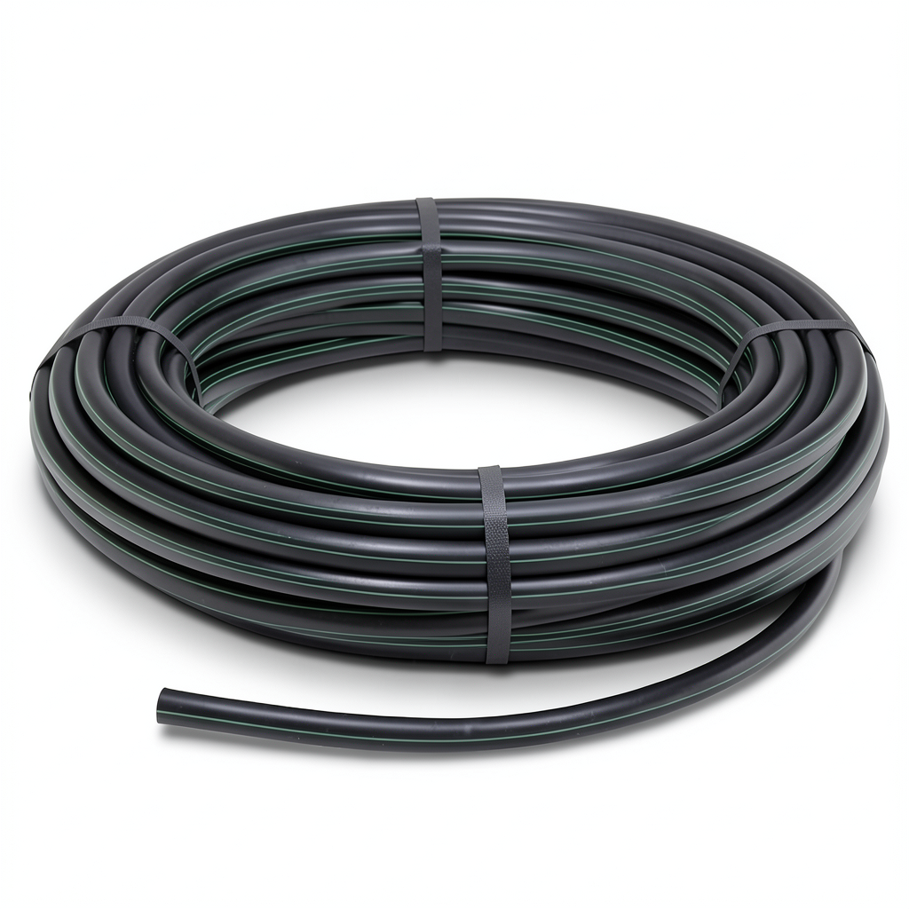 HDPE Coil Pipe 6 Bar Pressure PE 80 Outer Diameter 90 mm SDR 22 Black