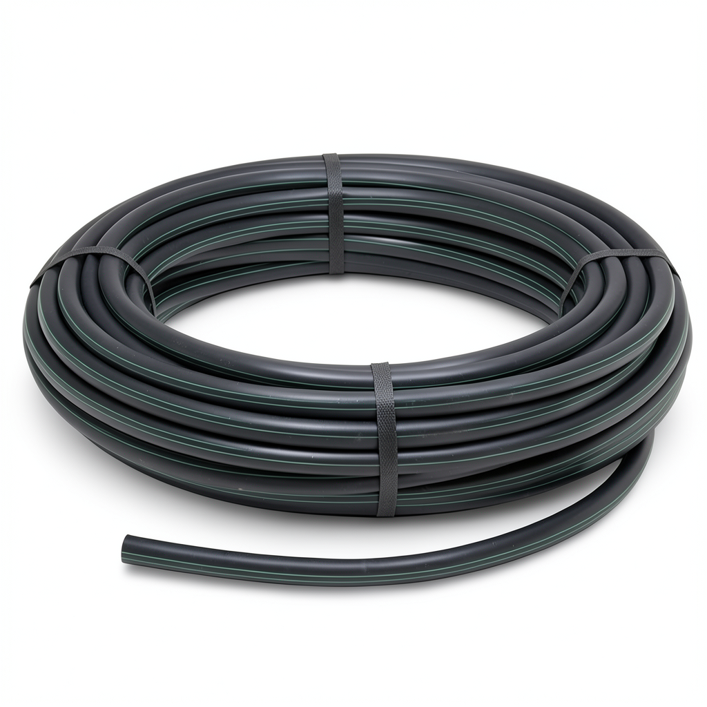 لفة أنابيب بلاستيك HDPE ضغط 6 بار PE 80 قطر خارجي 125 مم SDR 22 لون أسود