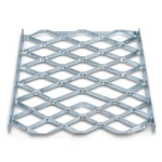 Galvanised Steel Expanded Metal Mesh Bahri Thickness 2.7 mm Width 1.22 m Length 1 m